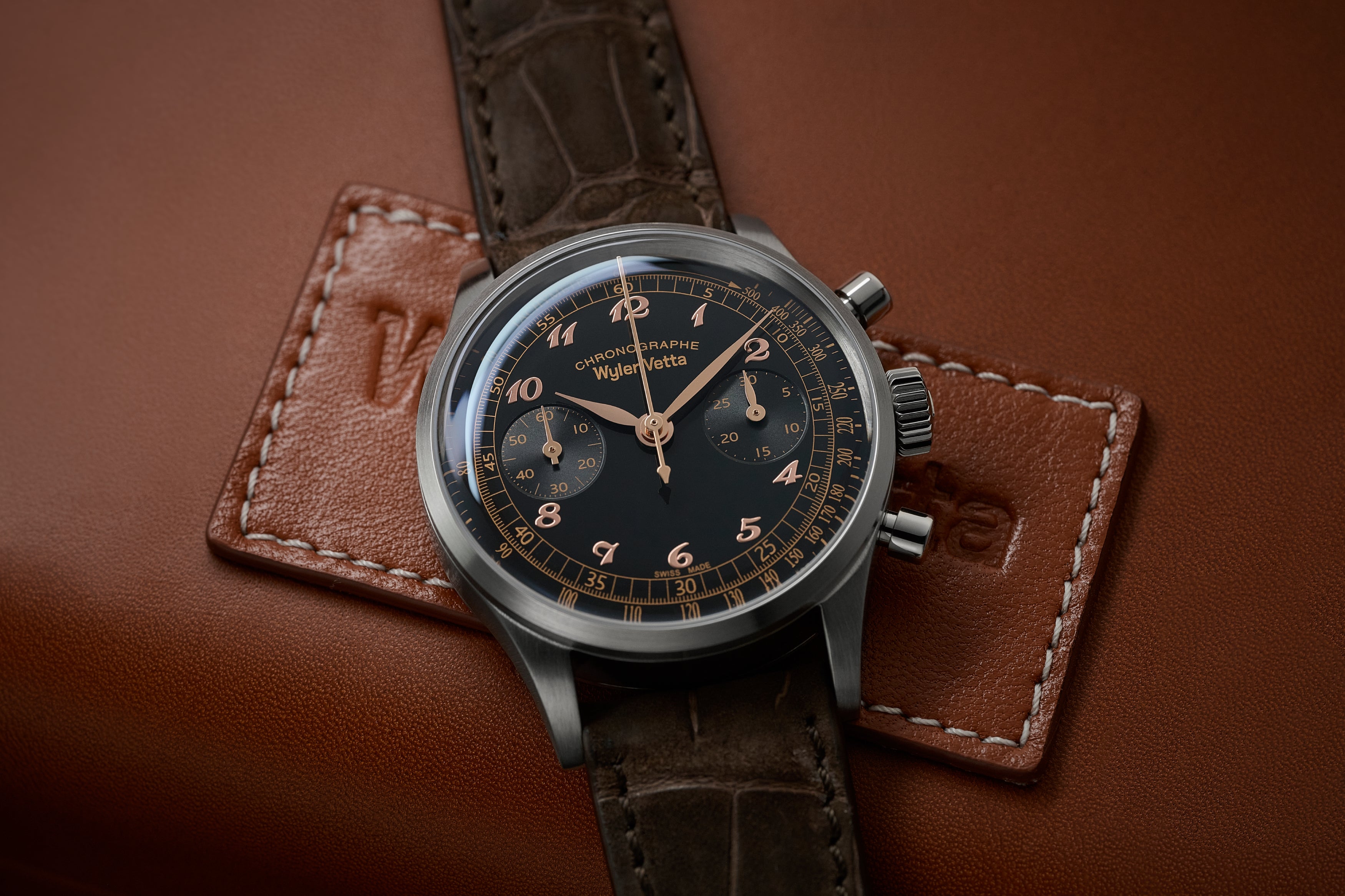 Montre Chronographe Wyler Vetta - Occasion - Pour Homme Ou Femme - Style Vintage