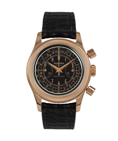 Cronografo: oro rosa 18 kt